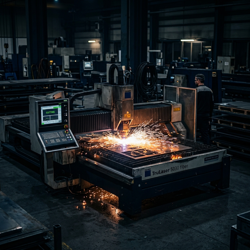 High-precision CNC fiber laser cutting machine